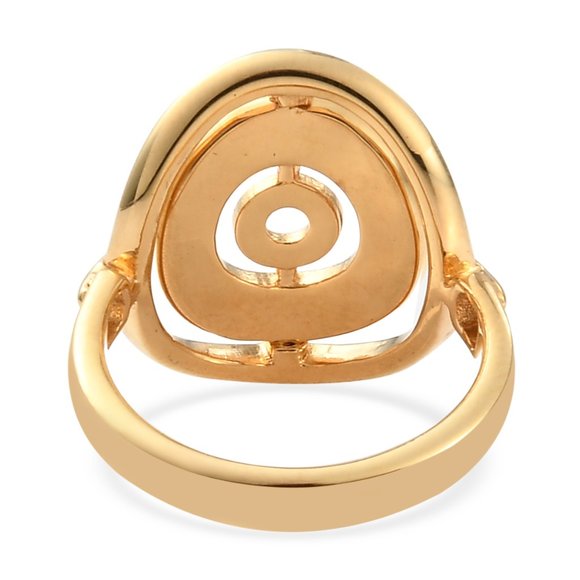 SUNDAYS CHILD Vermeil Yellow Gold Over Sterling Silver Fancy Ring 5.60 Grams - Picture 5 of 6